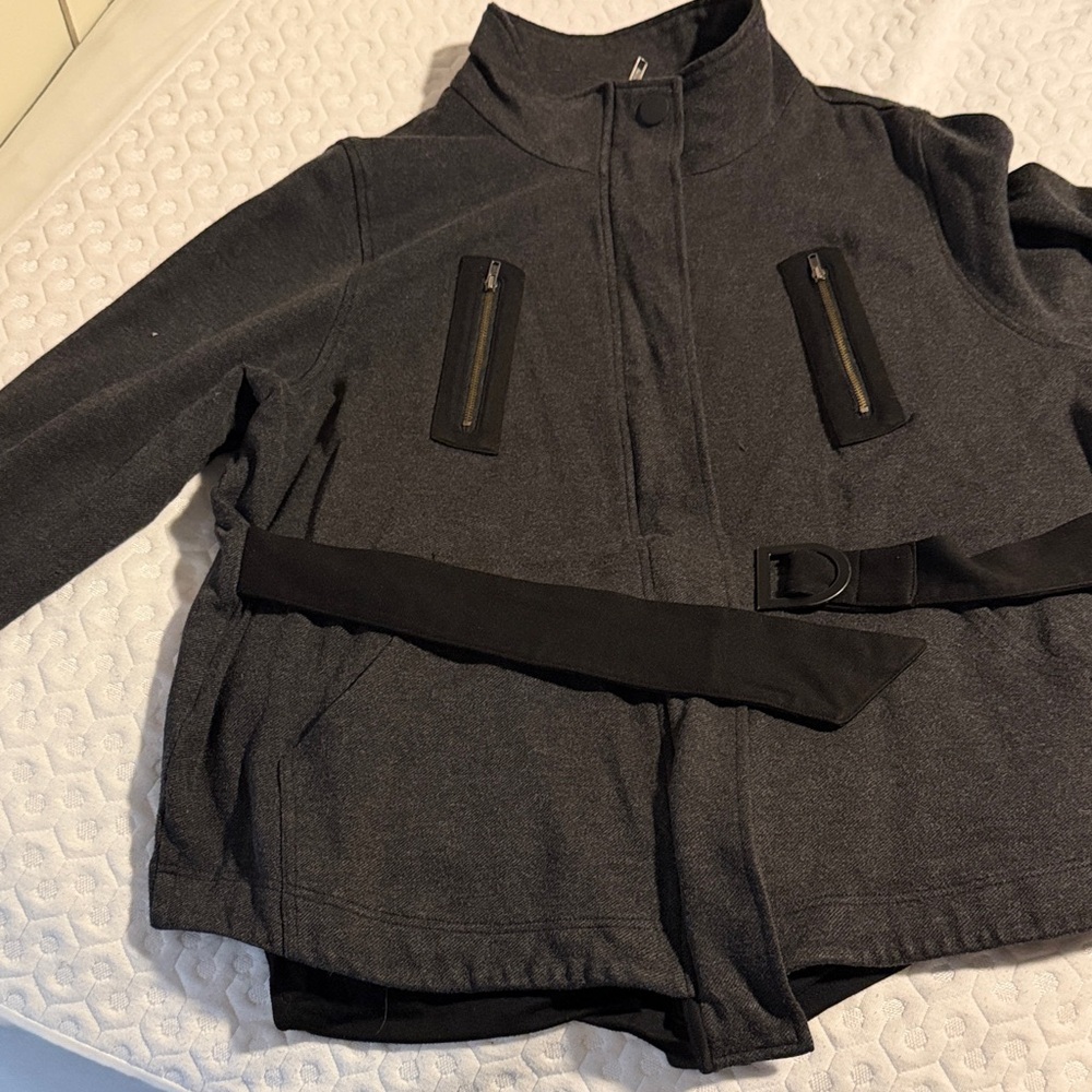 CAbi Black Belted Blazer Jacket
